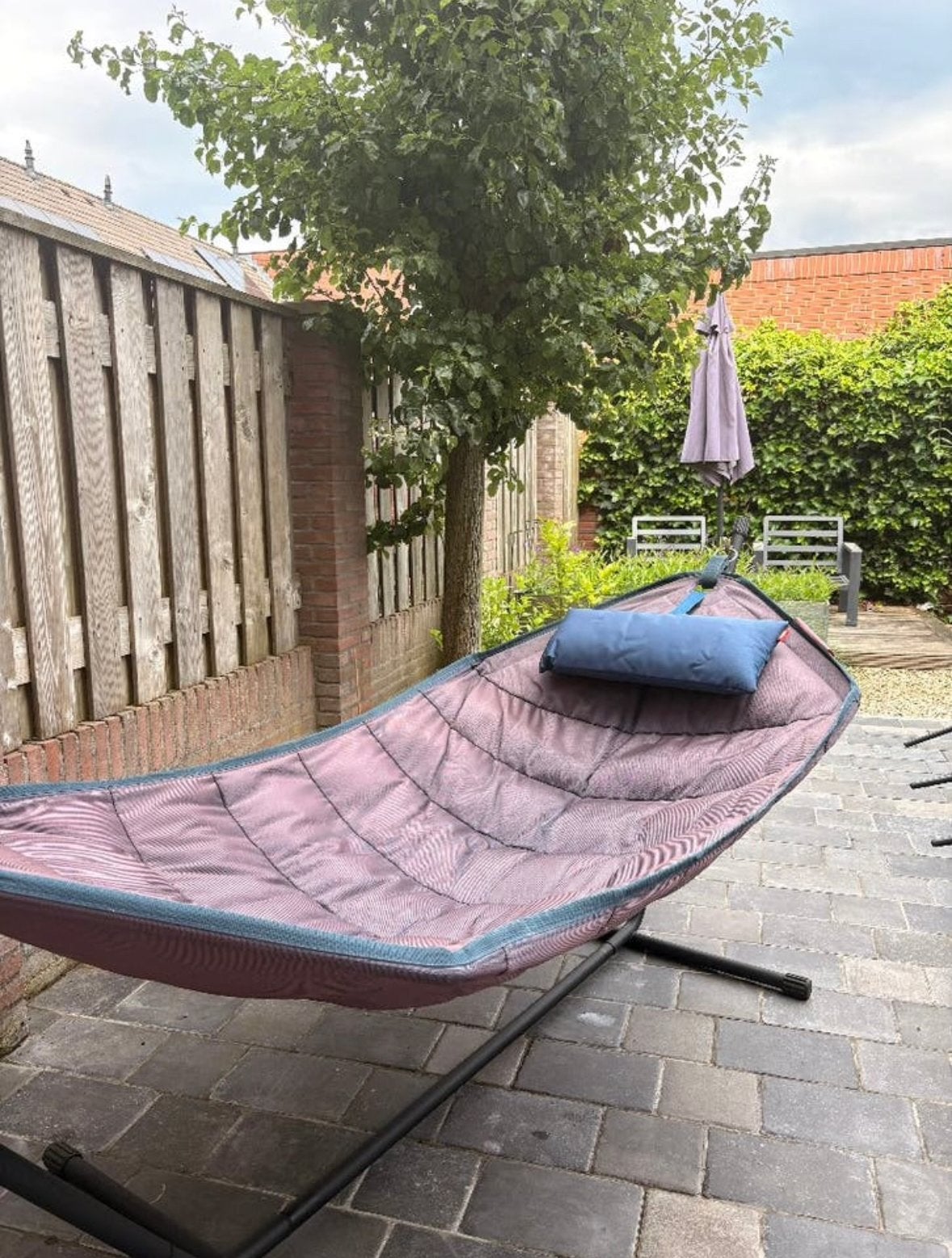Fatboy Headdemock hangmat., Tuin en Terras, Ophalen, Meerpersoons, Zo goed als nieuw, Met standaard