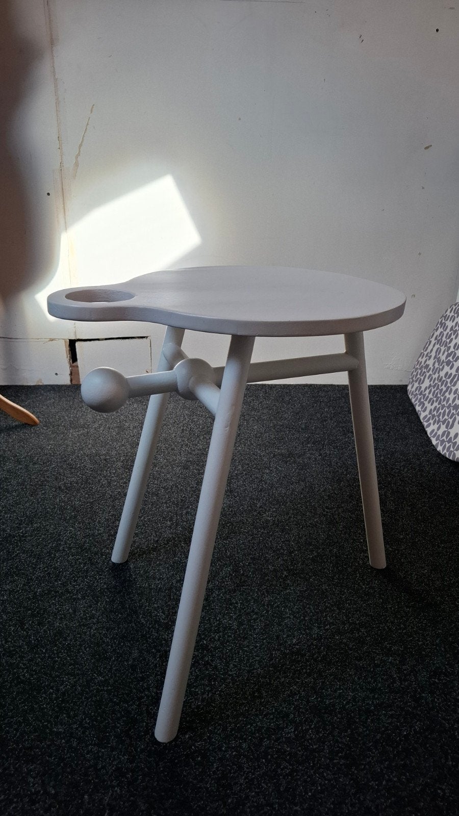 Super handig uniek nachtkastje/bijzet tafeltje, Minder dan 55 cm, Rond, Hout, Ophalen