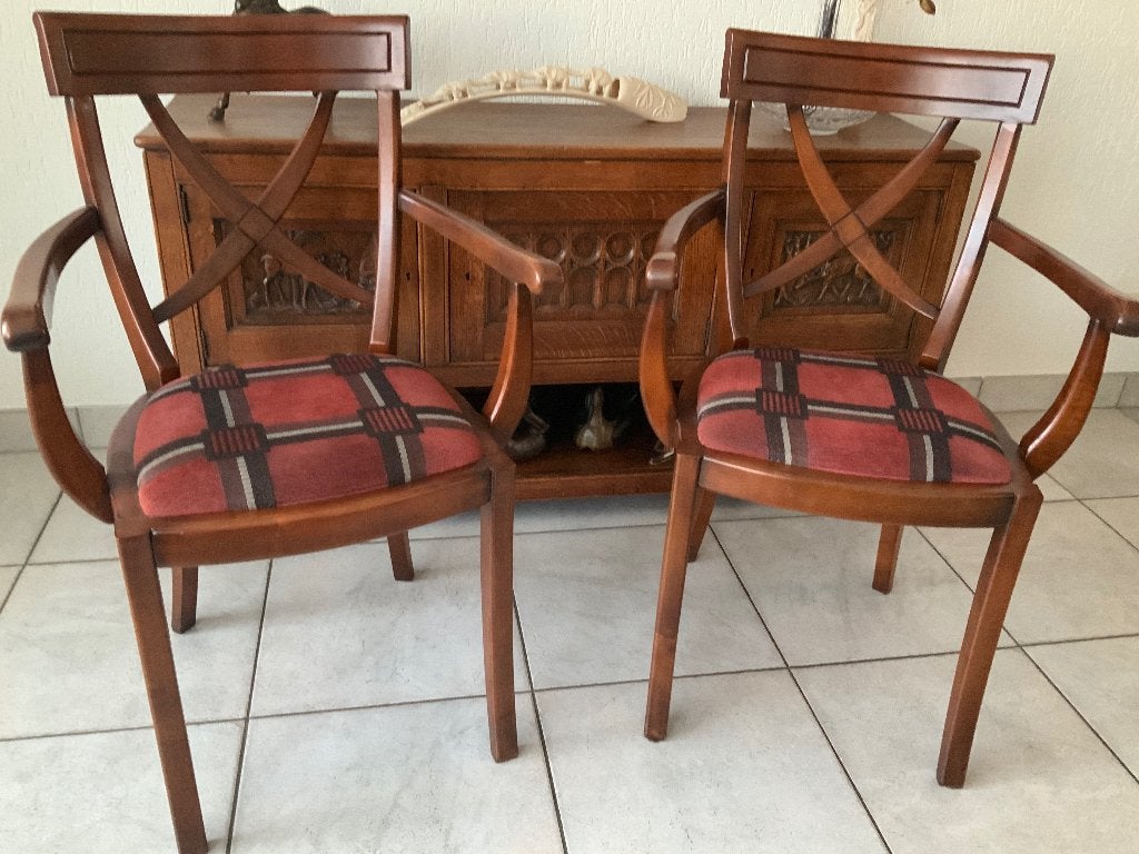 2 armstoelen, Ophalen, Twee, Bruin, Nieuw