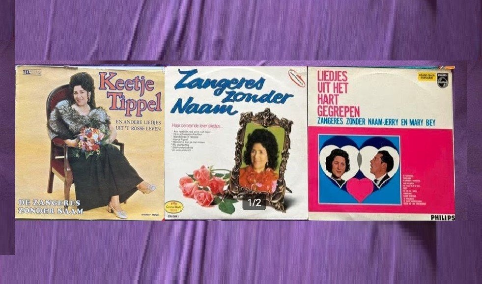 3 LP's De Zangeres zonder Naam (ook per stuk te koop), LP, Gebruikt, Ophalen of Verzenden, Levenslied of Smartlap