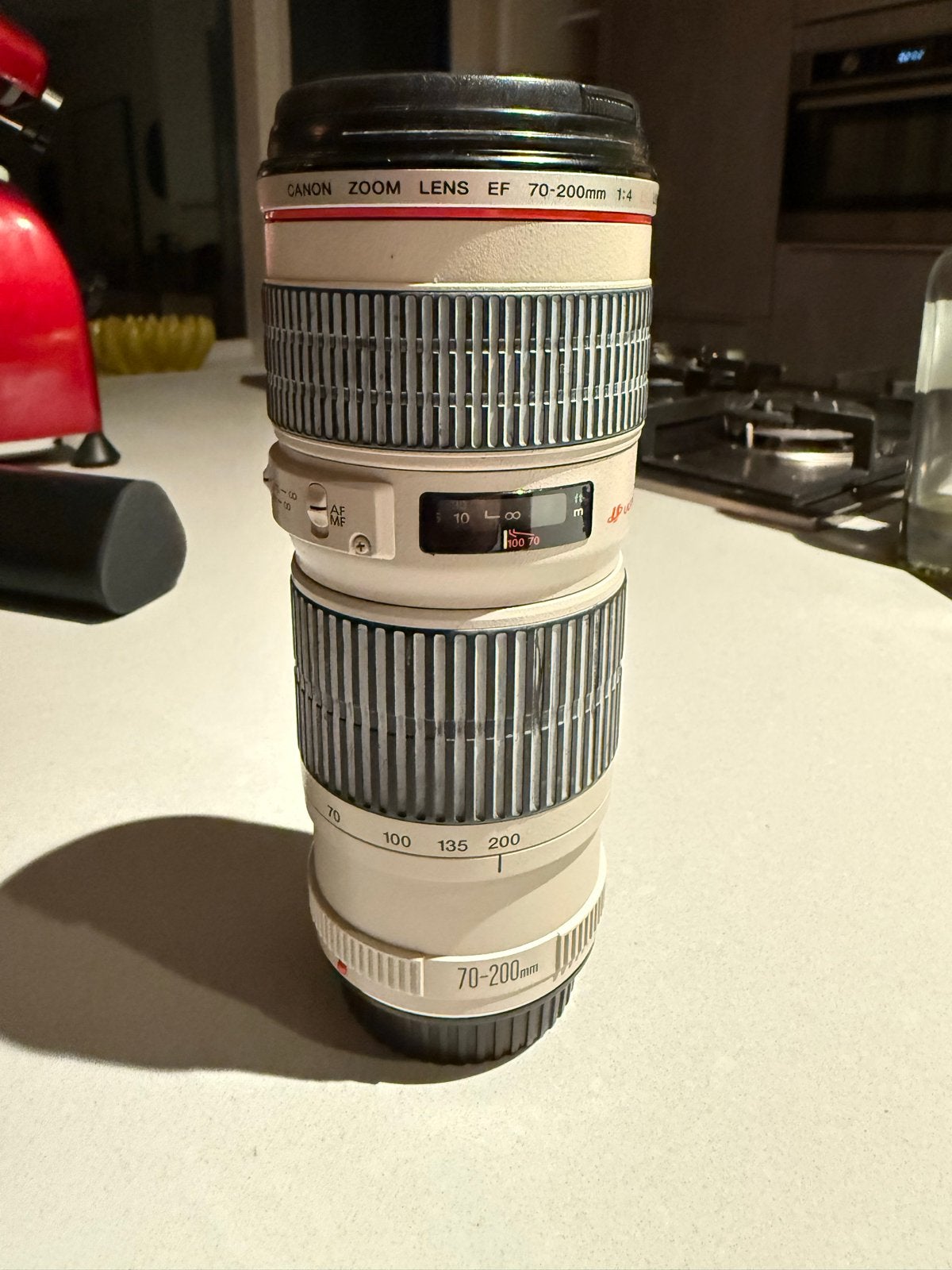 Canon Zoom Lens EF 70-200mm 1:4 L USM, Audio, Tv en Foto, Fotografie | Lenzen en Objectieven, Ophalen, Canon, Autofocus, Telelens