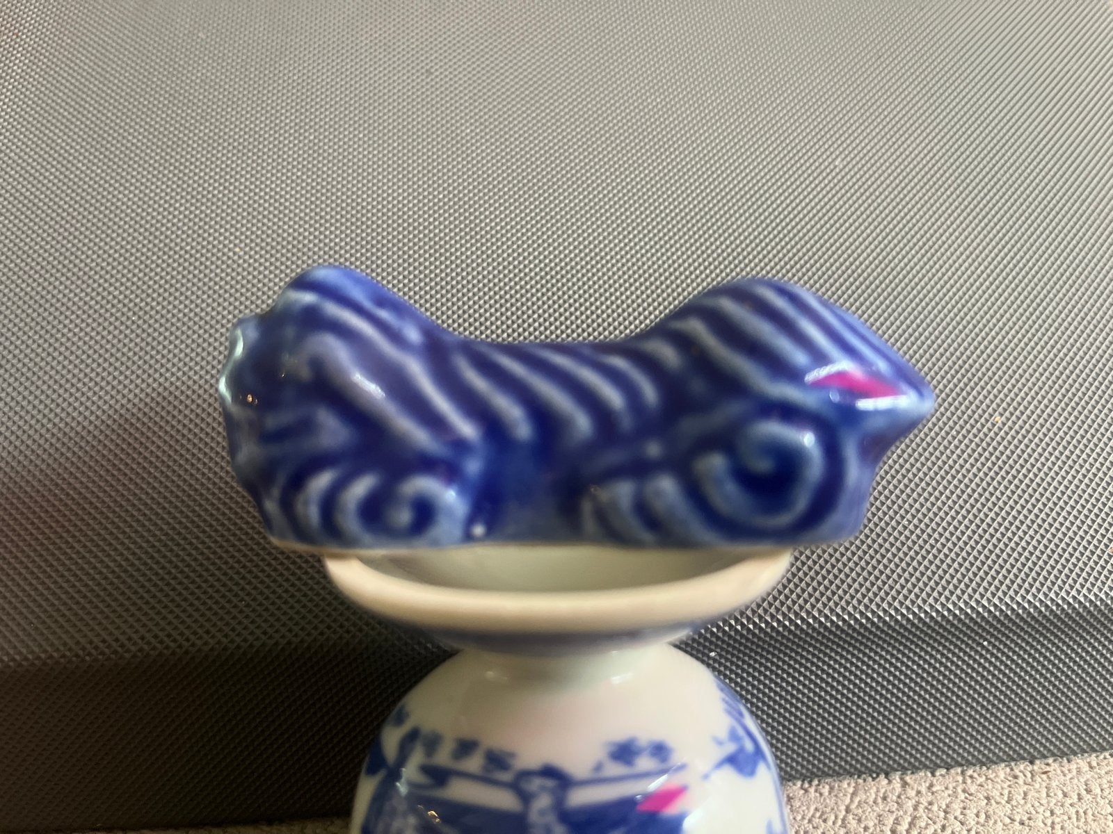 Delfts Blauw Porseleinen Penseelhouder met Oosterse Motieven, Ophalen of Verzenden