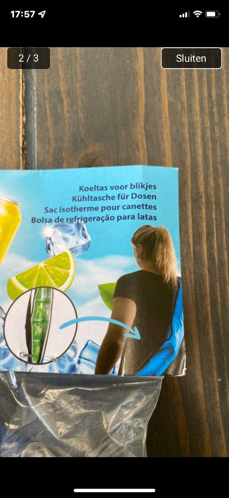 Festival koeltas NIEUW Koeltas met schouderband, Ophalen of Verzenden, Nieuw, Koeltas, Koelelement