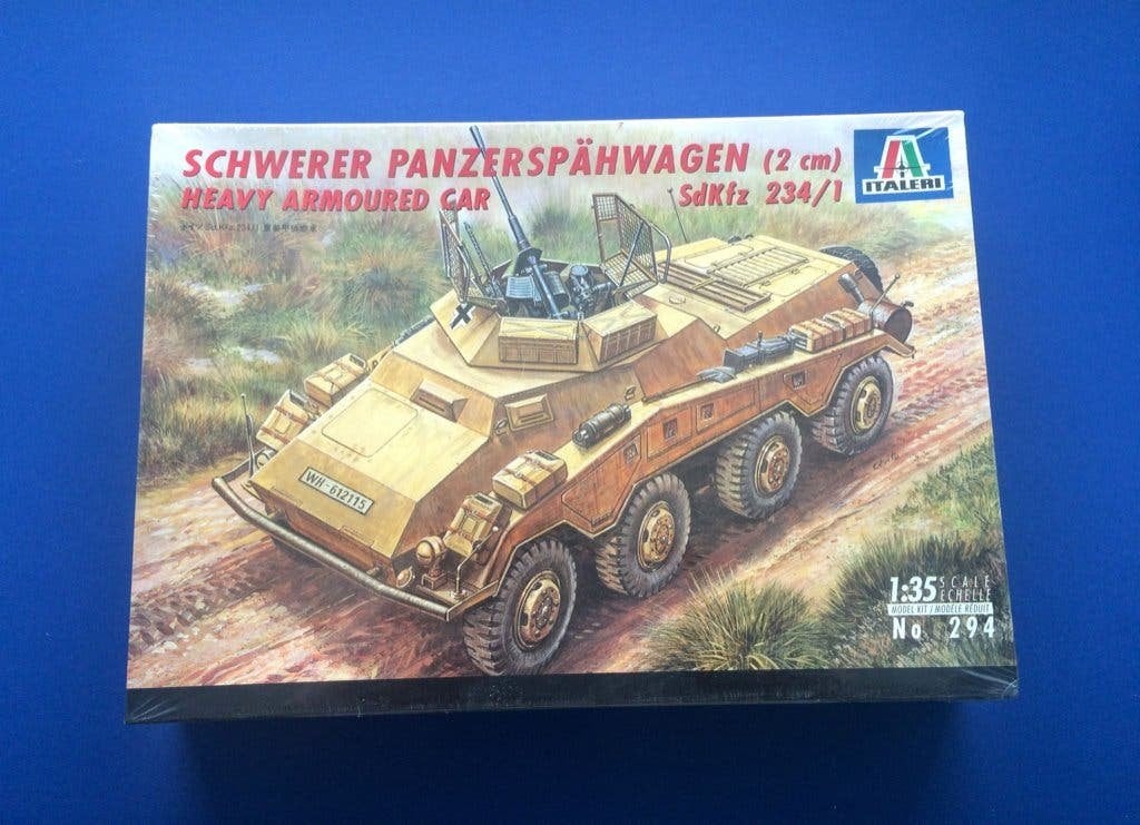 Italeri	294	Panzerspähwagen (2 cm) Sd.Kfz 234/1	1/35 w/ alu, Tank, Italeri, Verzenden, 1:32 tot 1:50