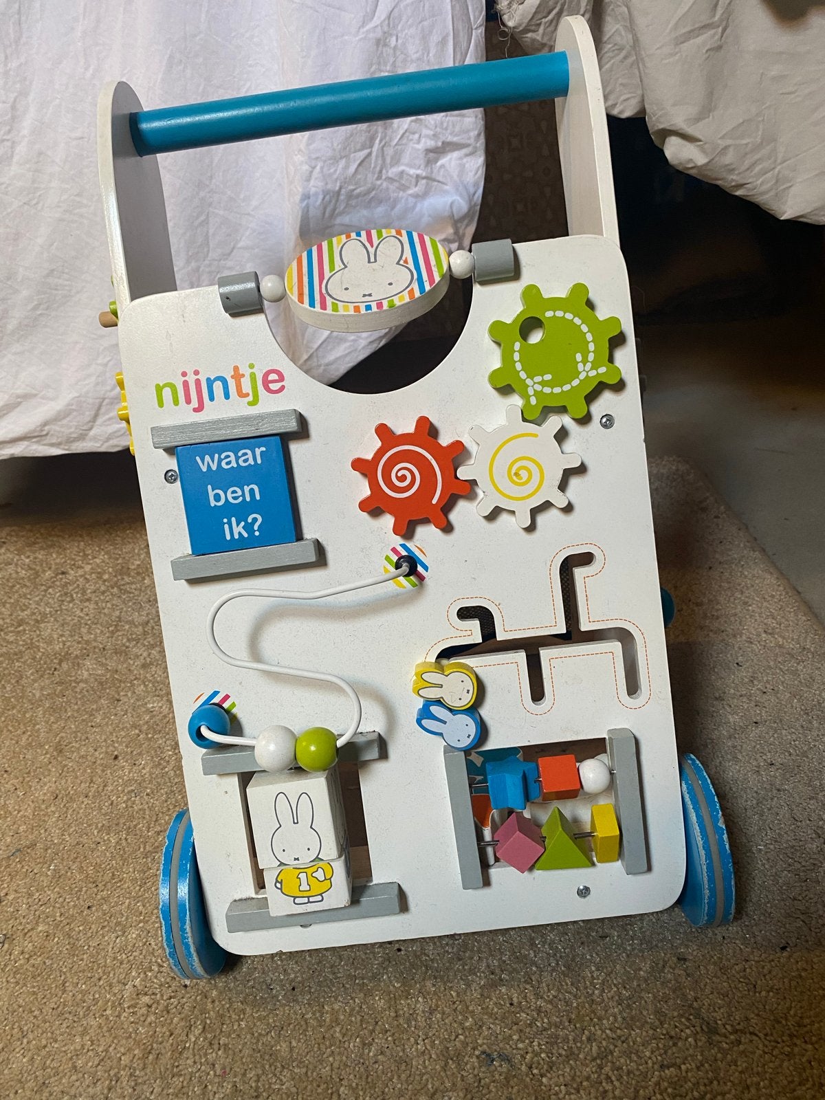 Nijntje Houten Loopwagen met Activiteitenpaneel, Kinderen en Baby's, Ophalen, Gebruikt, Overige typen, Met wieltjes