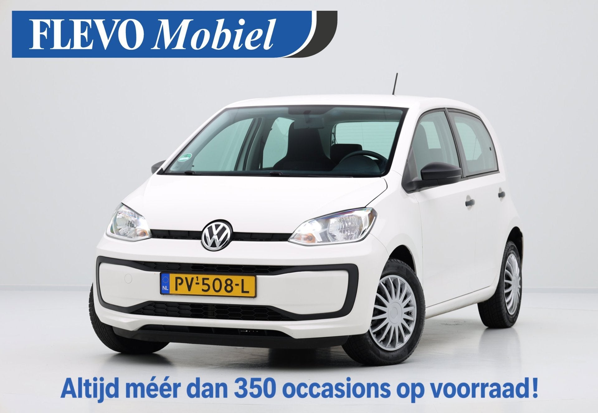Volkswagen Up! 1.0 BMT take up! 5-drs *78.270km!* Airco, Auto's, Voorwielaandrijving, Stof, Gebruikt, Wit