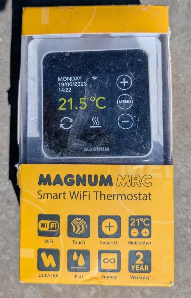 Magnum Smart WiFi Thermostaat - Nieuw in doos, Ophalen of Verzenden, Slimme thermostaat, Nieuw