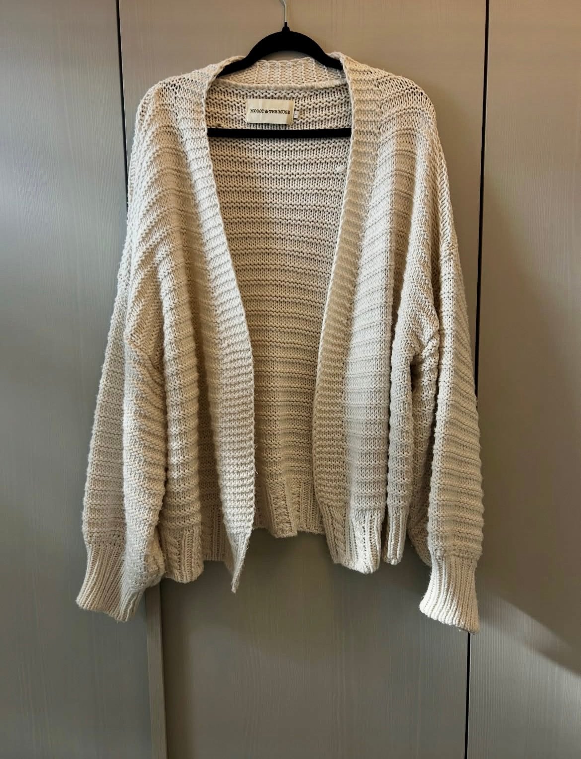 Moost Wanted gebreid vest maat L, Ophalen of Verzenden, Zo goed als nieuw, Maat 42/44 (L), Beige