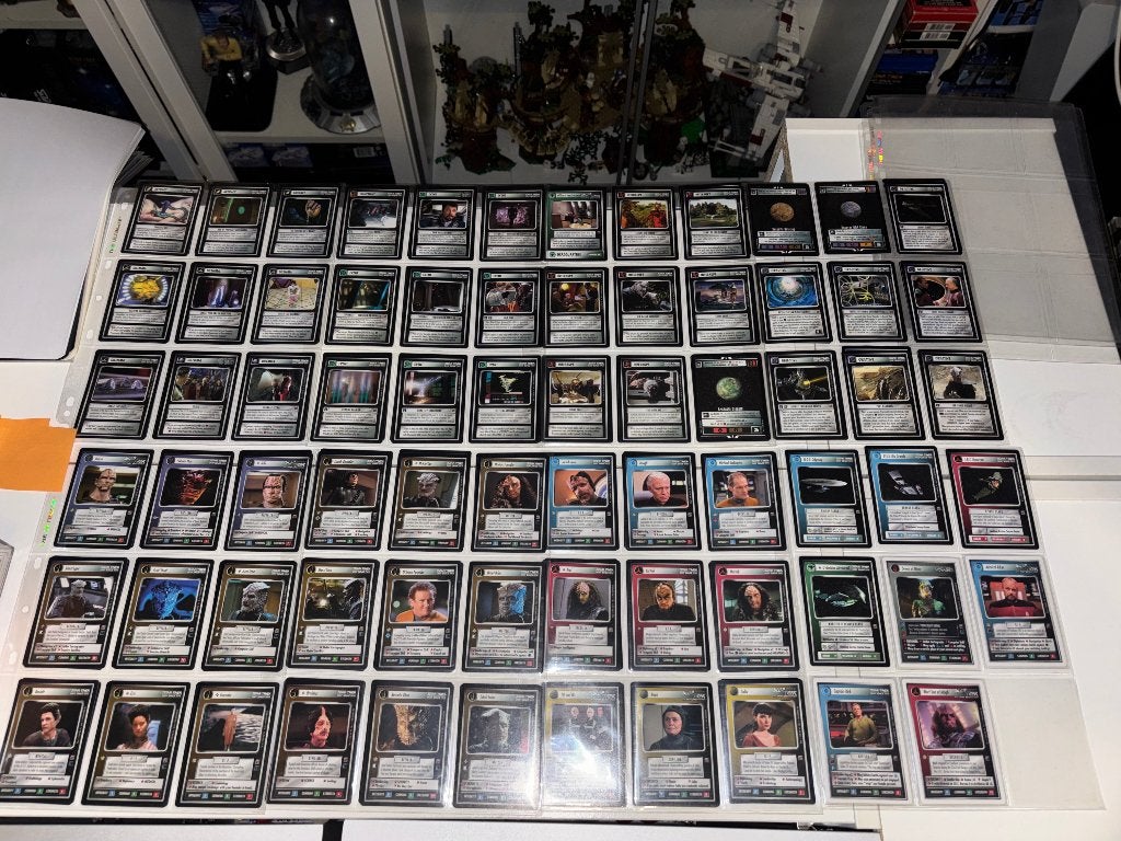 Star Trek CCG The Dominion complete set met 4 preview cards, Hobby en Vrije tijd, Verzamelkaartspellen | Overige, Ophalen of Verzenden