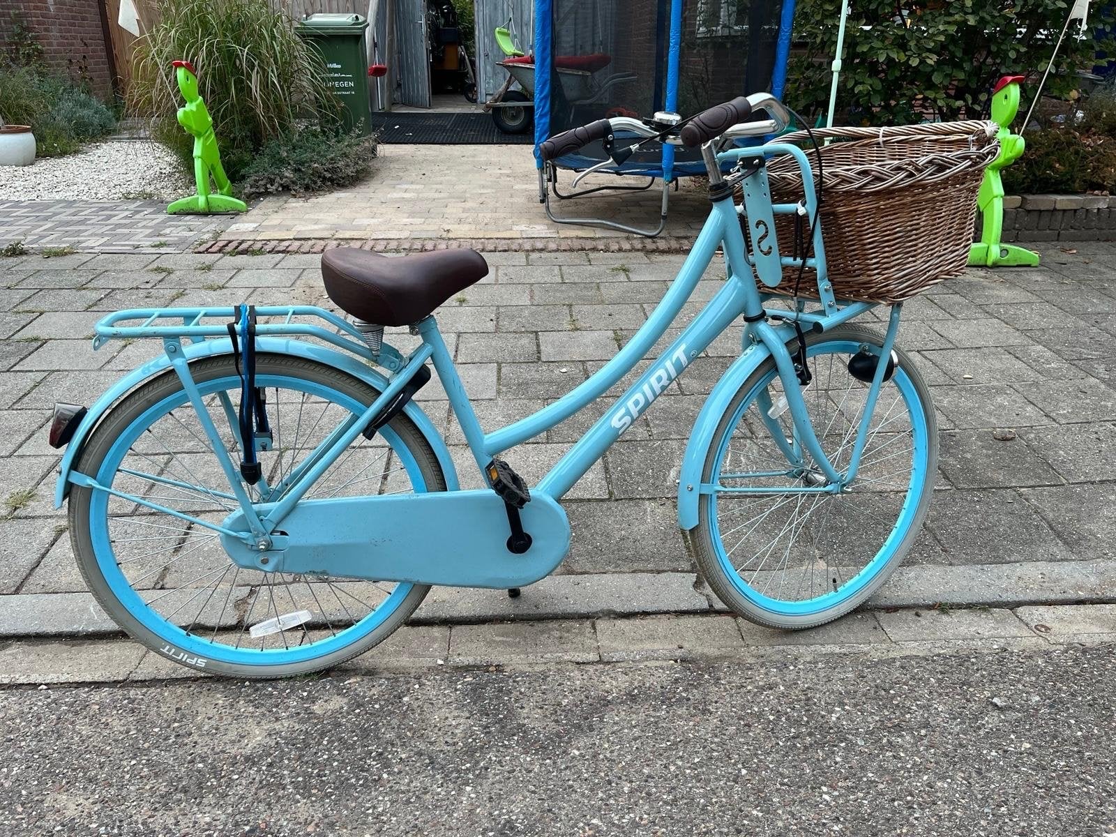 Spirit Transportfiets 26 inch met mand, Fietsen en Brommers, Terugtraprem, Gebruikt, Handrem, Ophalen