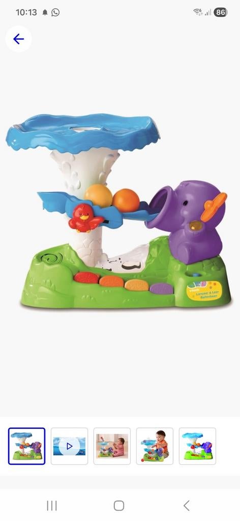 VTech Lanceer & Leer Ballenbaan - Interactief Speelgoed, Ophalen of Verzenden, Zo goed als nieuw, Overige typen, Met licht