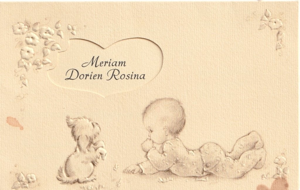 Intercard 2002 Nancy, Ophalen of Verzenden, 1980 tot 1990, Geboortekaartje