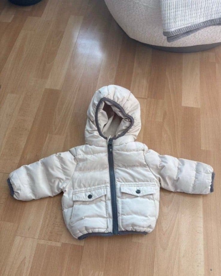 Dirkje Pebble baby puffer winterjas mt 62 ZGAN, Ophalen of Verzenden, Zo goed als nieuw, Jongetje, Jasje