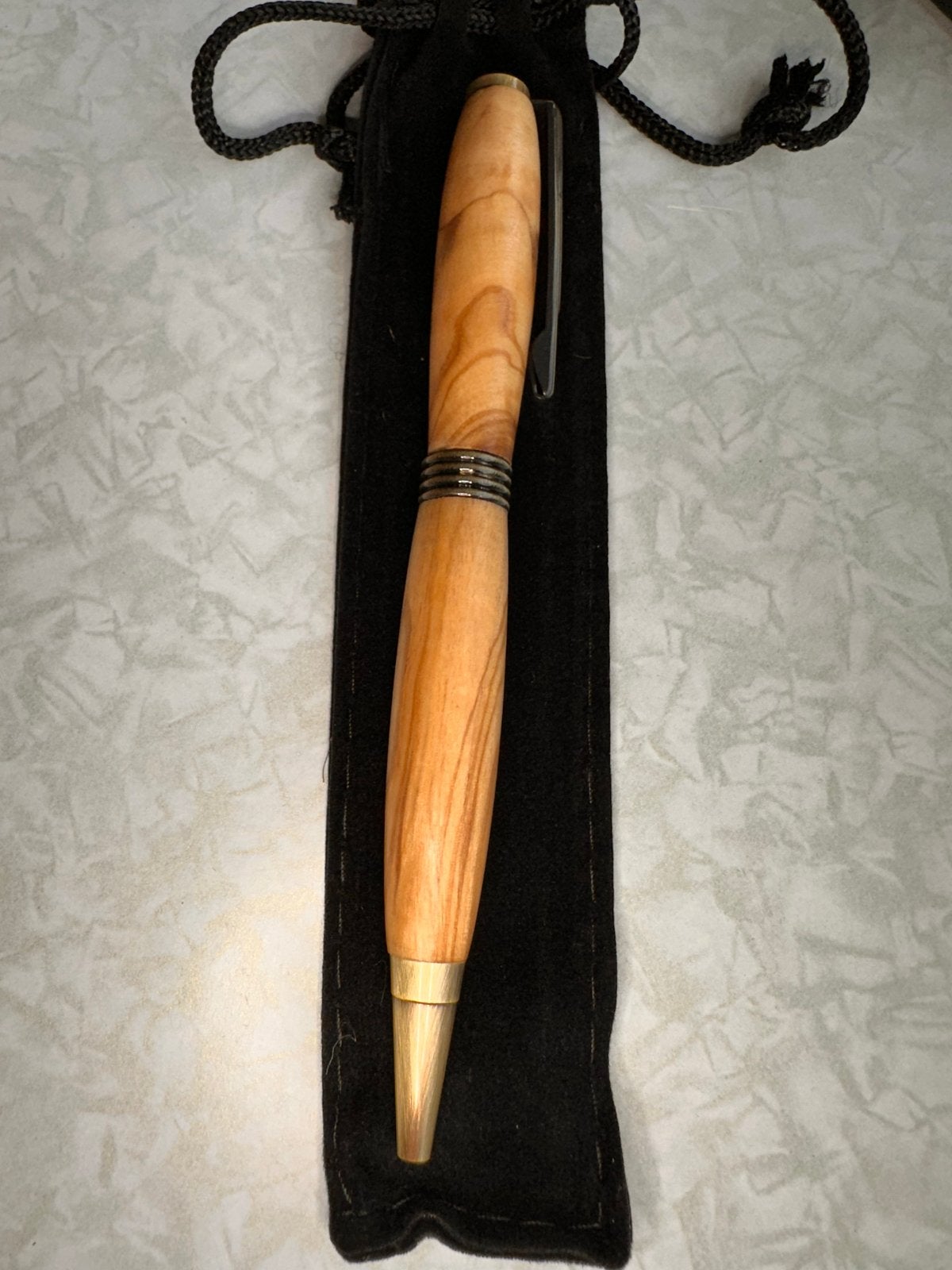 handgemaakte pen van olijfbomen hout, Ophalen of Verzenden, Nieuw
