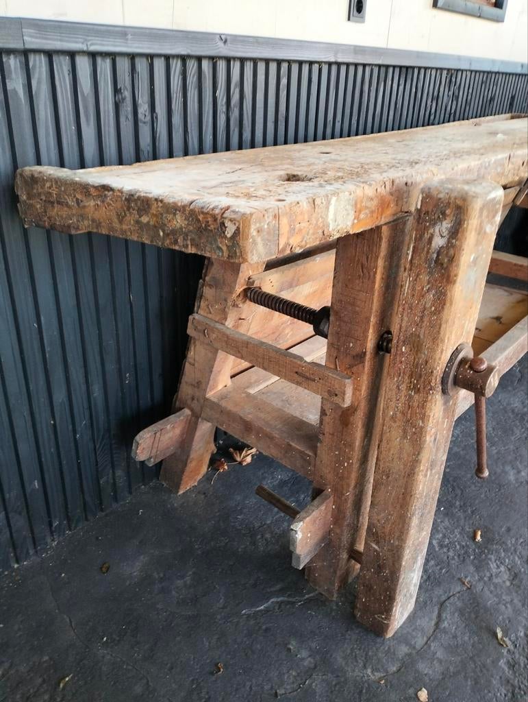 Oude werkbank., Doe-het-zelf en Verbouw, Werkbanken, Ophalen, Gebruikt