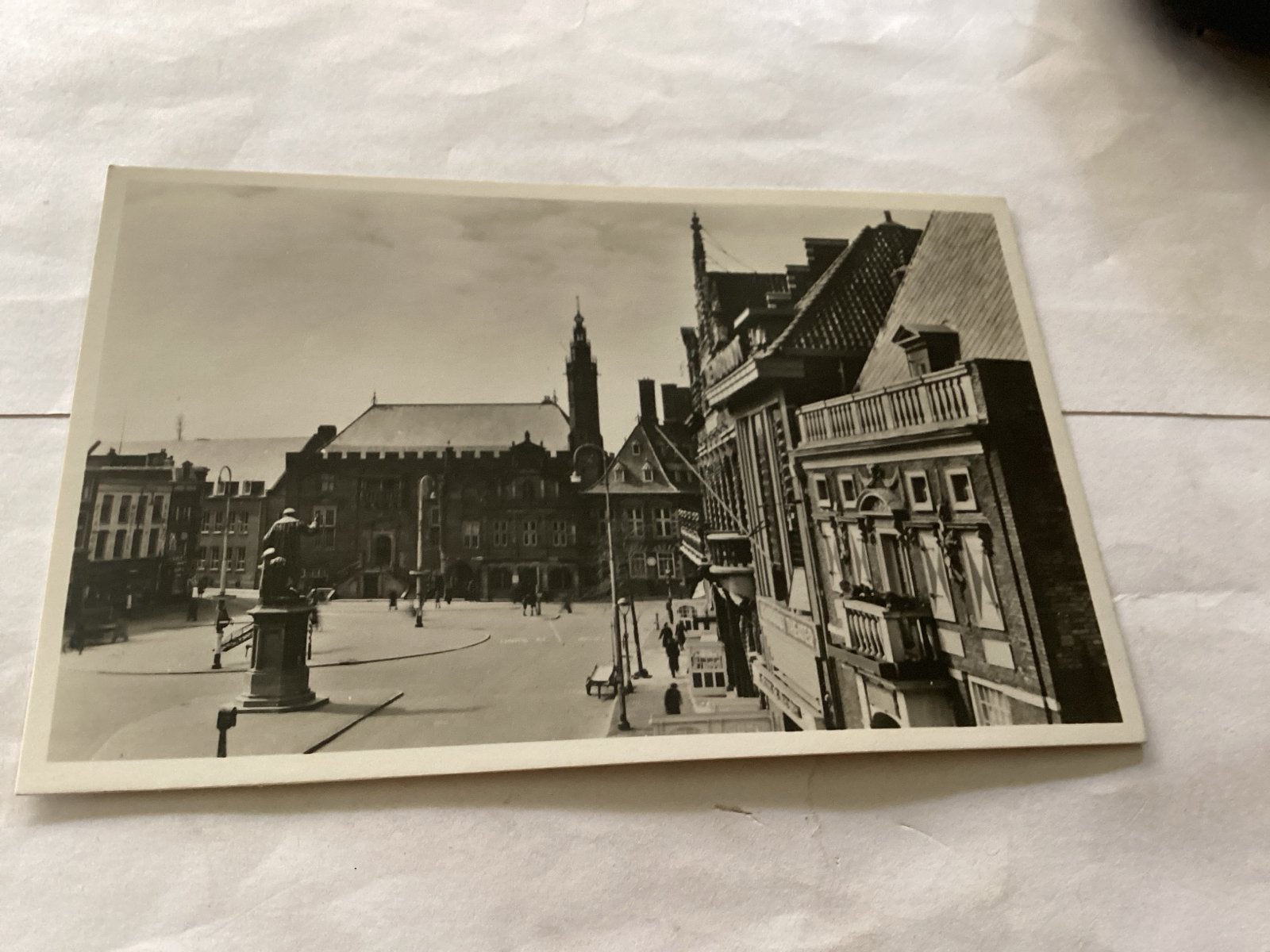 Haarlem Grote Markt met Stadhuis, Ophalen of Verzenden, Voor 1920, Ongelopen, Noord-Holland