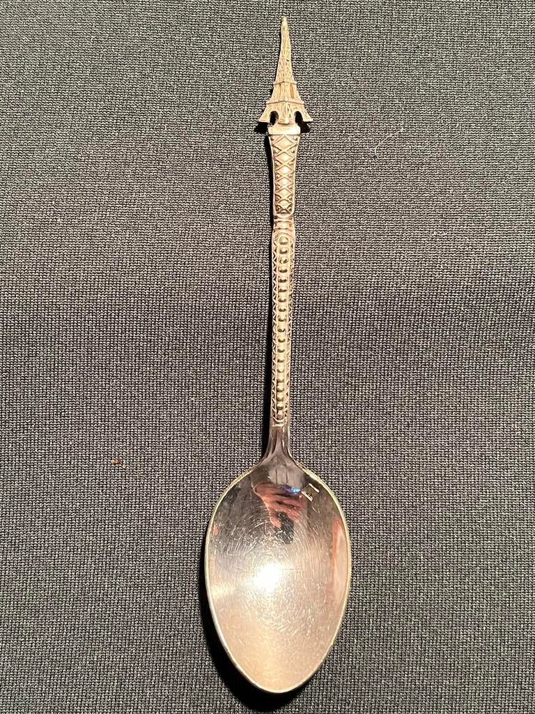 Vintage lepeltje met de Eiffeltoren., Ophalen of Verzenden