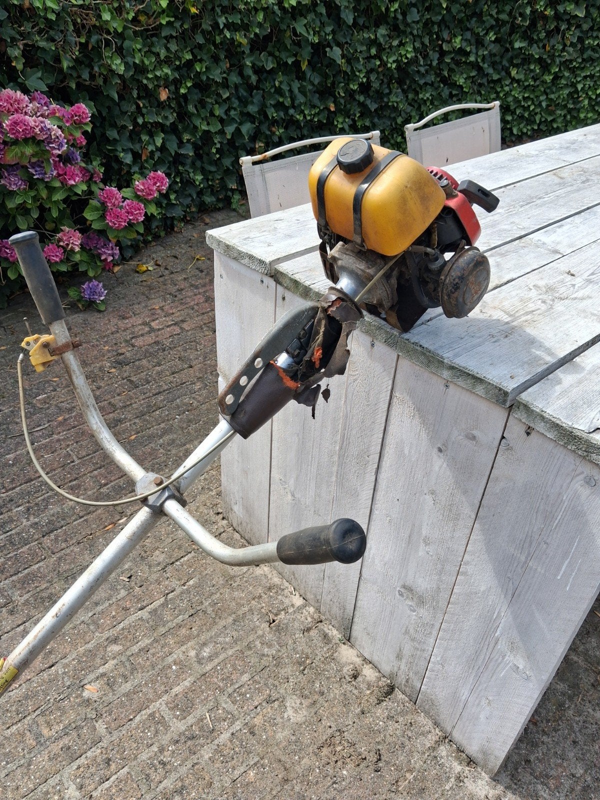 Robin bosmaaier loop/sloop of onderdelen donor  loopt wel, Tuin en Terras, Bosmaaiers, Ophalen, Gebruikt, Benzine