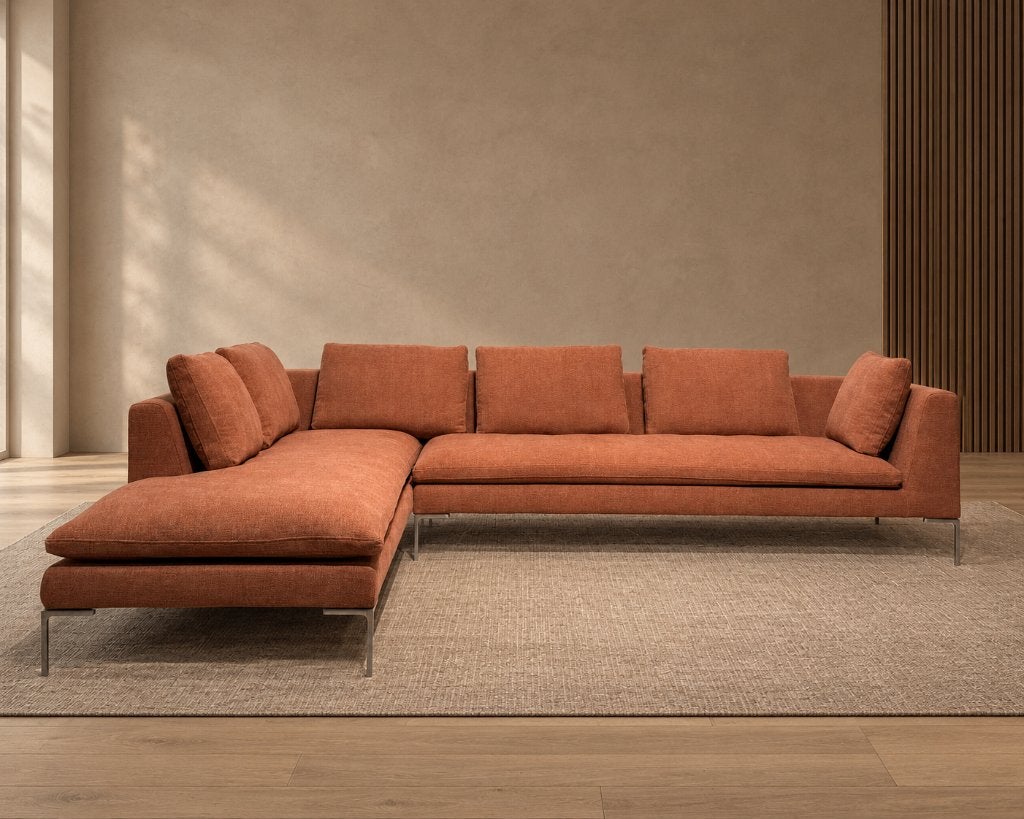 NIEUW B&B Italia Charles Hoekbank + GARANTIE | NP €17.500, Hoekbank, Www.designplaats.nl, B&B Italia, Vierpersoons of meer