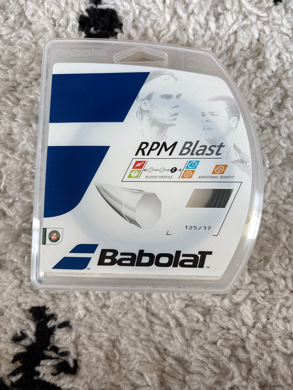 3 sets Babolat RPM Blast snaren (2x 1.3, 1x 1.25), Ophalen of Verzenden, Nieuw, Grip of Snaar, Babolat