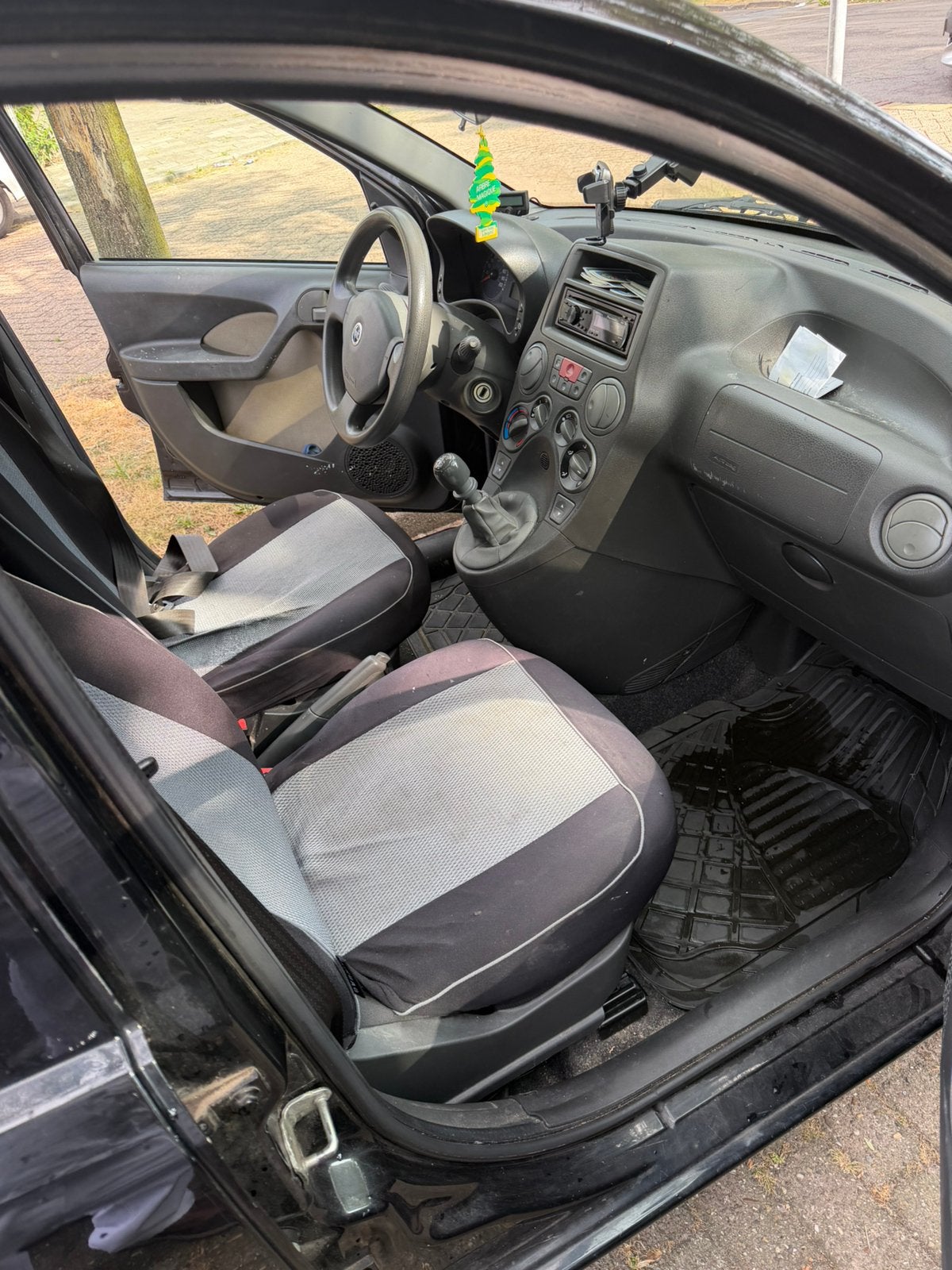 Fiat Panda 1.2 44KW 60PK 2007 Zwart, Auto's, Fiat, Voorwielaandrijving, Zwart, Origineel Nederlands, Handgeschakeld
