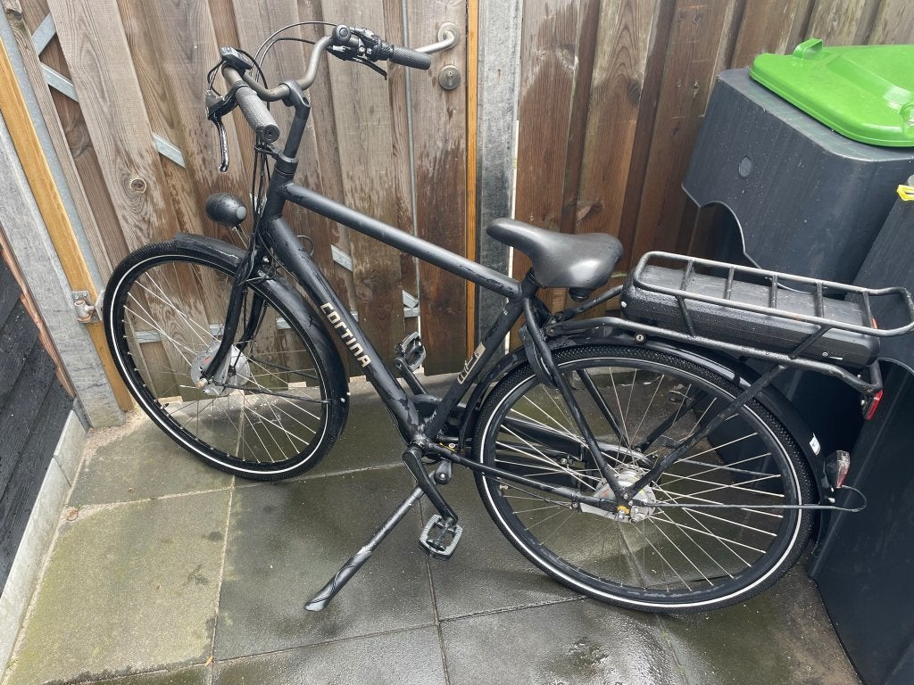 Cortina U1 herenfiets Elektrisch, Fietsen en Brommers, Elektrische fietsen, Gebruikt, Cortina, 47 tot 51 cm, Ophalen