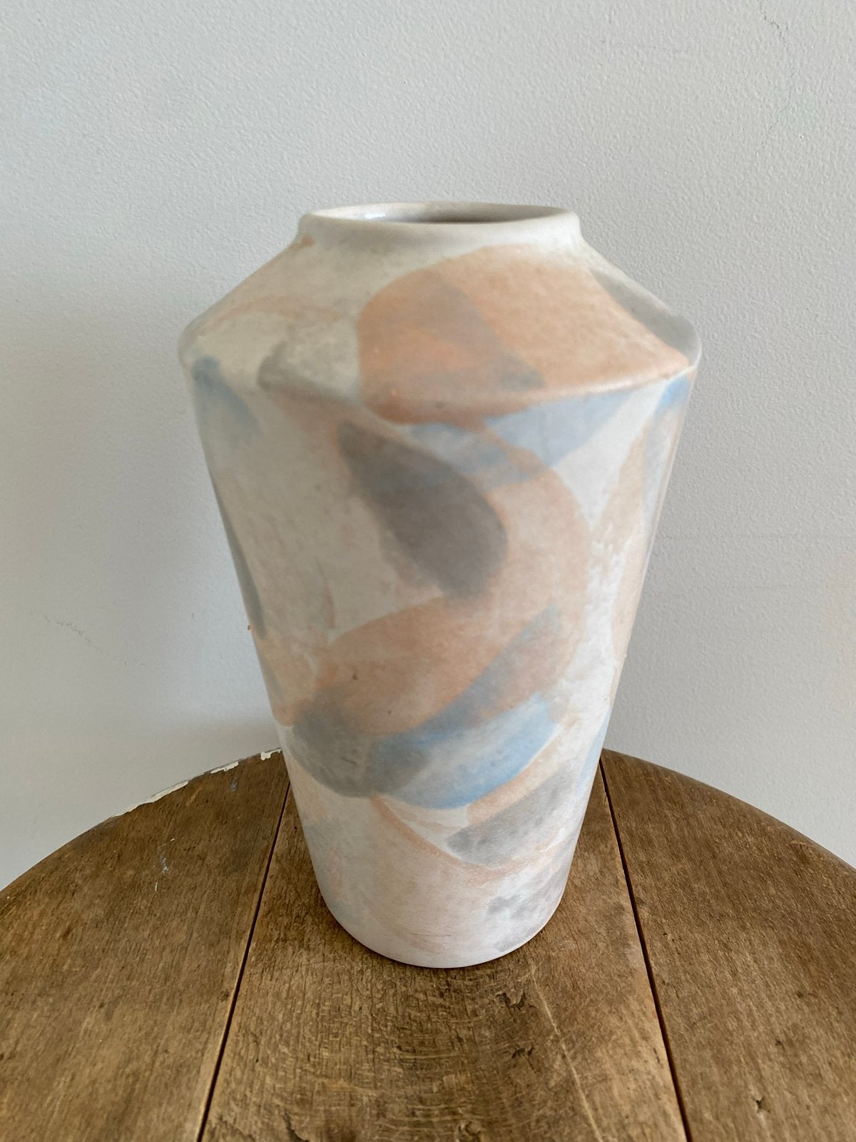 Vintage Scheurich Keramik vaas - Pastelkleuren 507-18, Ophalen of Verzenden