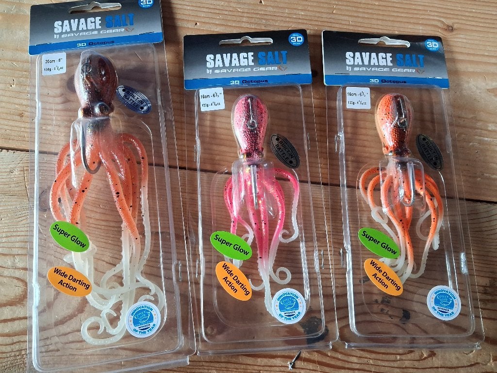 Savage Salt kunstaas: 3D Octopus (70/120/185g) Nieuw binnen!, Watersport en Boten, Hengelsport | Zeevissen, Tinstraat, Savage Gear