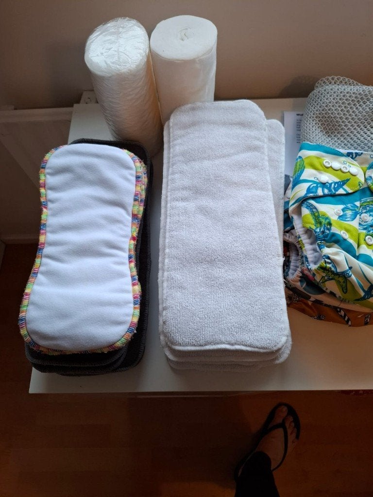 Wasbare luiers, Ophalen of Verzenden, Gebruikt, Overige typen, Overige merken