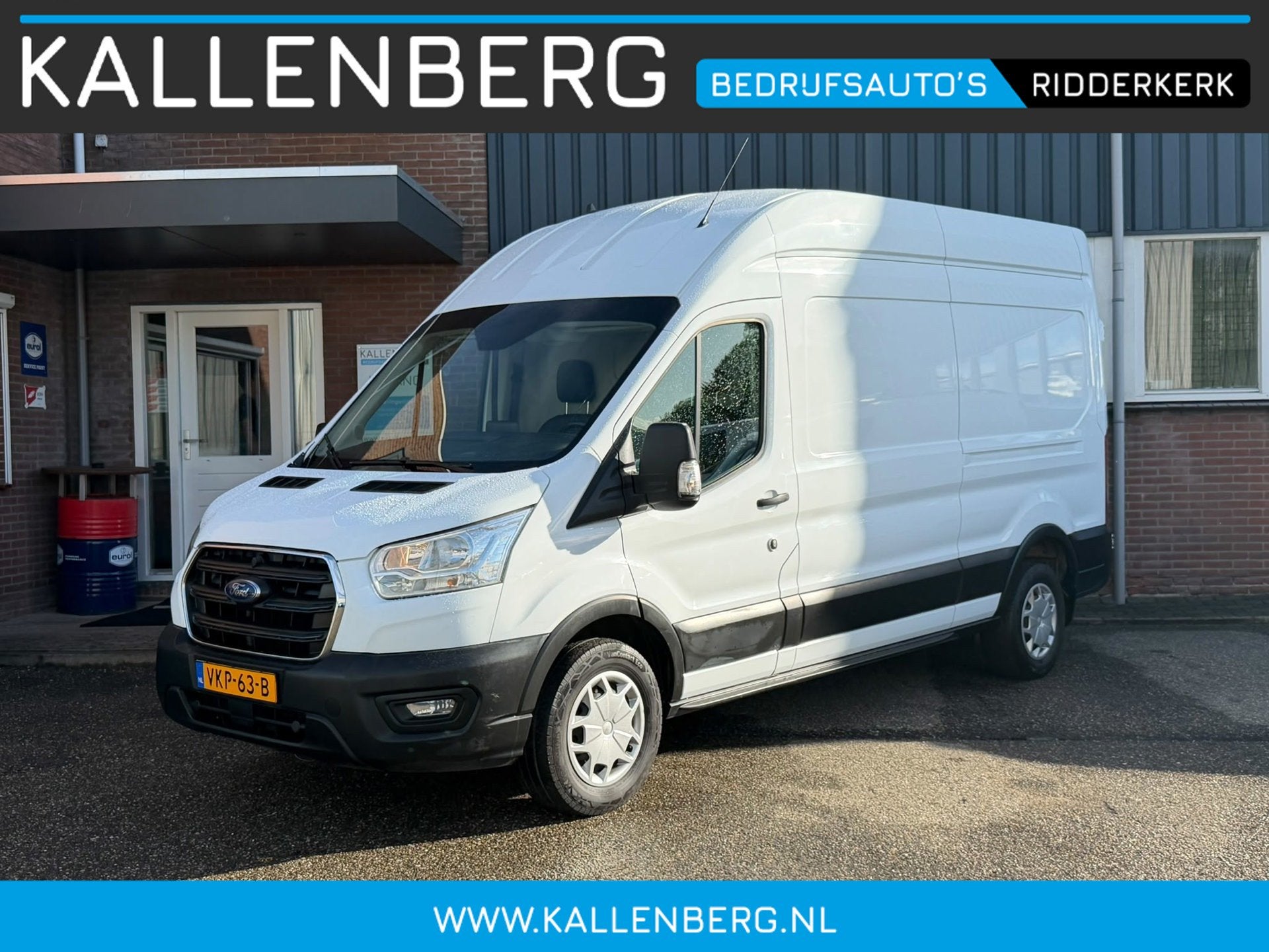 Ford Transit 350 2.0 TDCI L3H3 Trend RWD / Trekhaak / Camera, Auto's, Dealer onderhouden, 4 cilinders, Wit, Origineel Nederlands