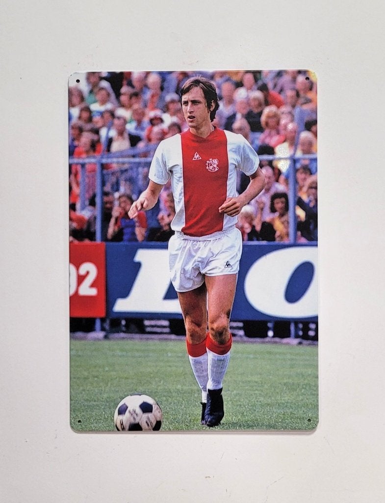 Johan Cruijff Ajax reclamebord van metaal wandbord decoratie, Info@deconoord.nl, Deco Noord, Nieuw, Ophalen of Verzenden