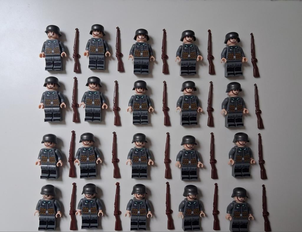 20 Duitse Soldaten, Ophalen of Verzenden, Duitsland, Foto of Poster