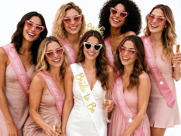 Bride to Be en Team Bride set 16-delig, Versiering, Nieuw, Ophalen of Verzenden, Info@sweet-one.nl