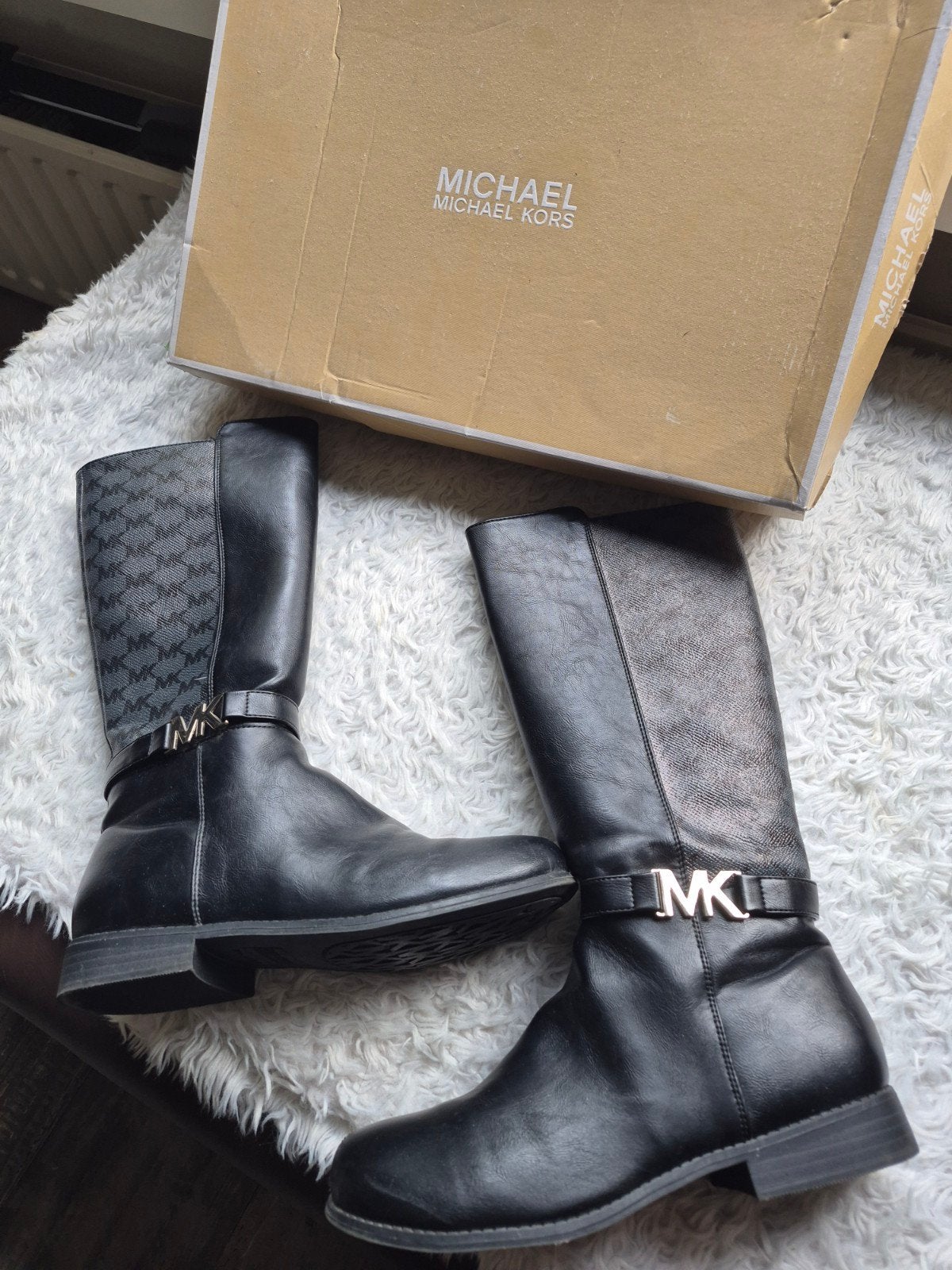 Michael Kors Cheyanne Laarzen Zwart Maat 36, Meisje, Michael Kors, Ophalen of Verzenden, Laarzen
