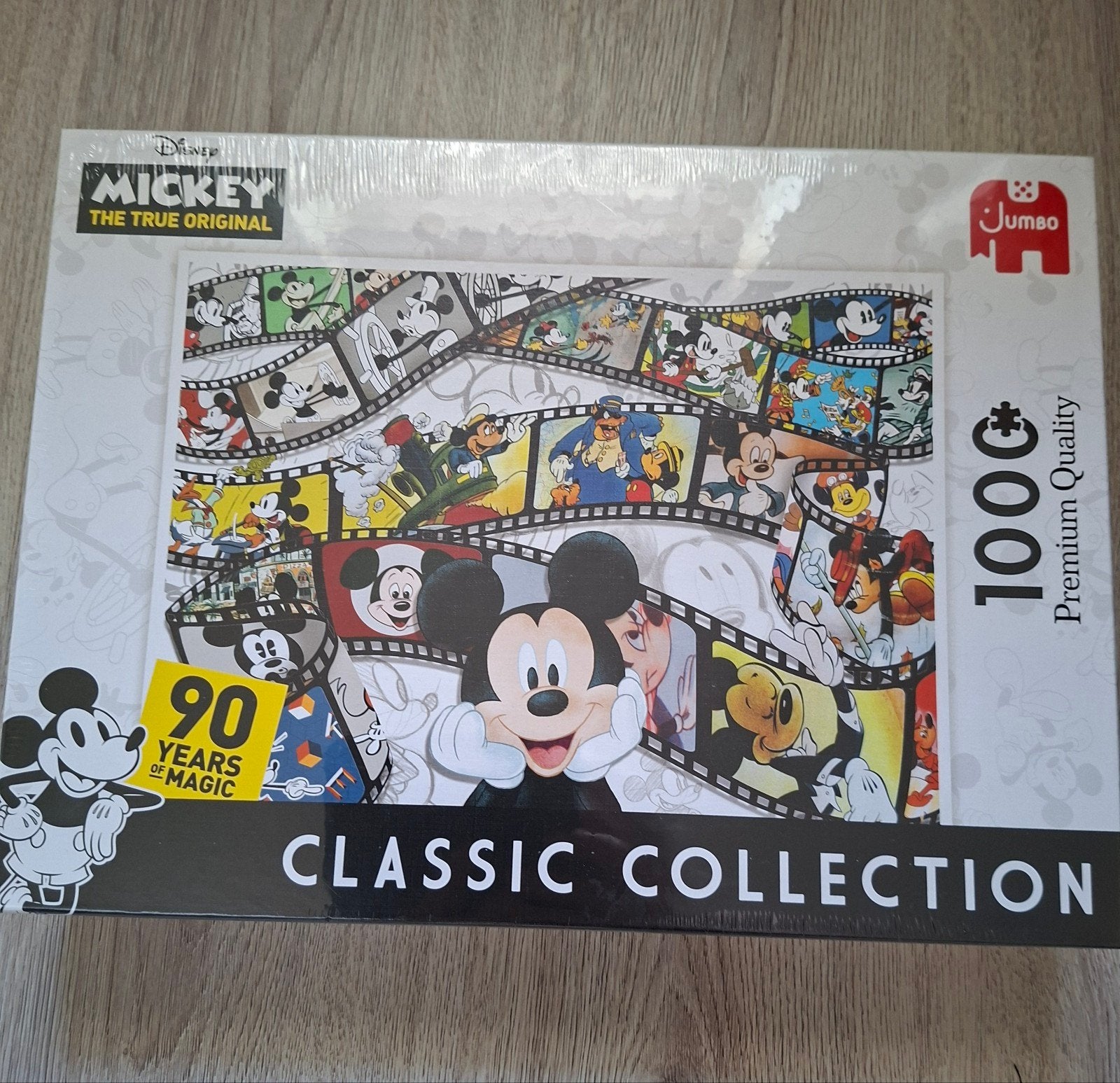 Jumbo Mickey Mouse 90 jaar puzzel 1000 stukjes, Hobby en Vrije tijd, Denksport en Puzzels, Ophalen, 500 t/m 1500 stukjes, Nieuw
