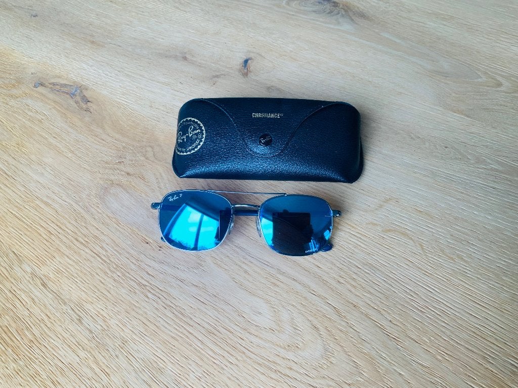 Ray-Ban gepolariseerd, Zonnebril, Blauw, Ophalen of Verzenden, Zo goed als nieuw