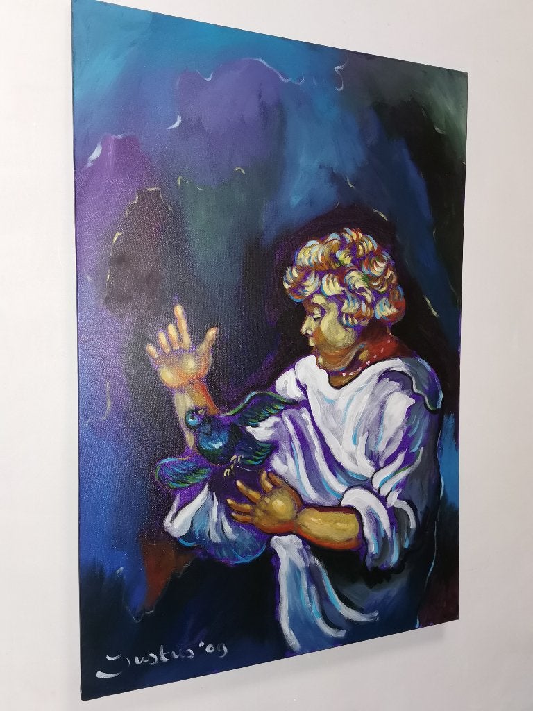 De Engel GROOT Origineel werk, Antiek en Kunst, Ophalen