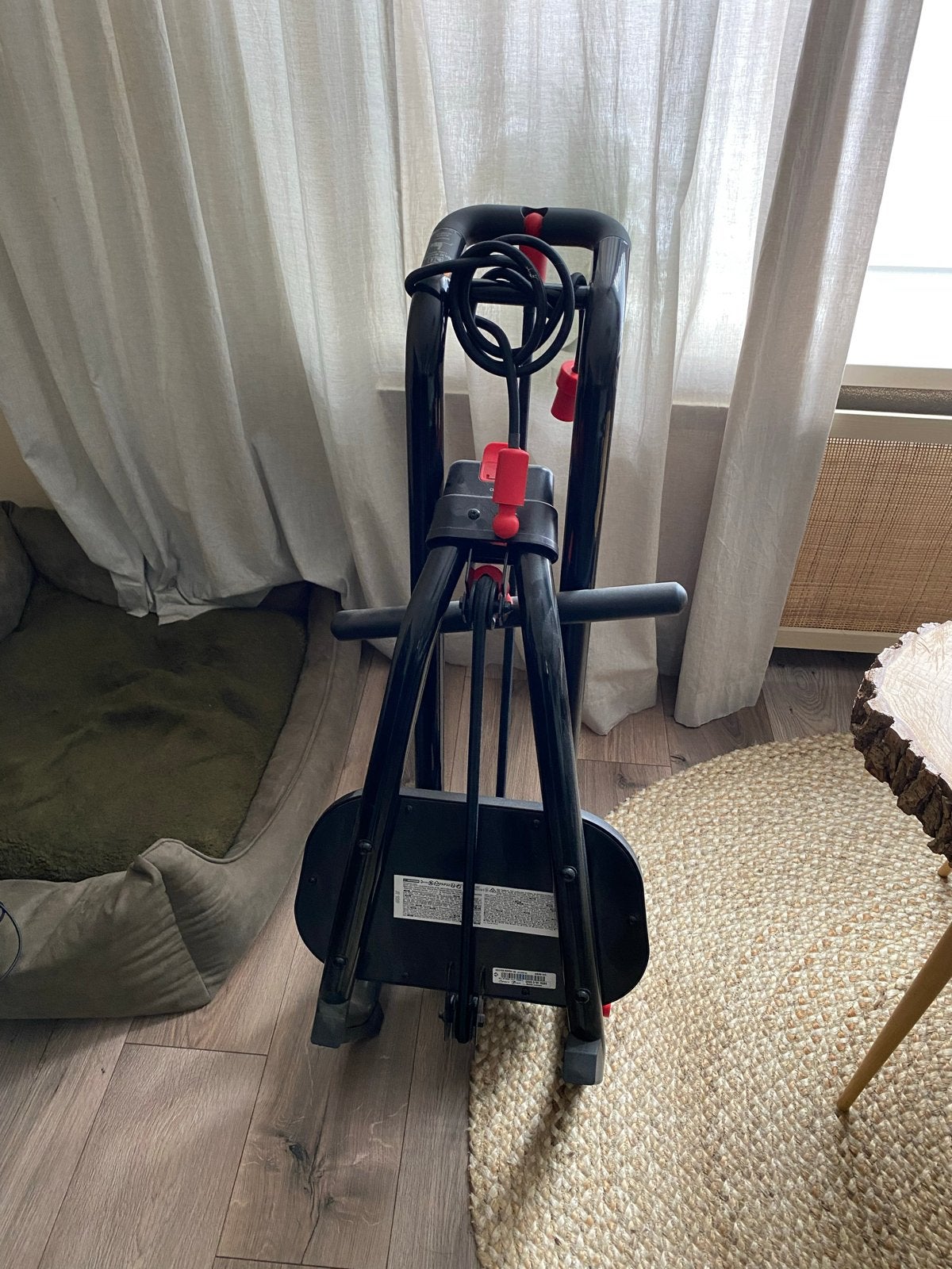 Domyos Rower 100 opvouwbare roeitrainer, Sport en Fitness, Fitnessapparatuur, Ophalen, Benen, Zo goed als nieuw, Metaal