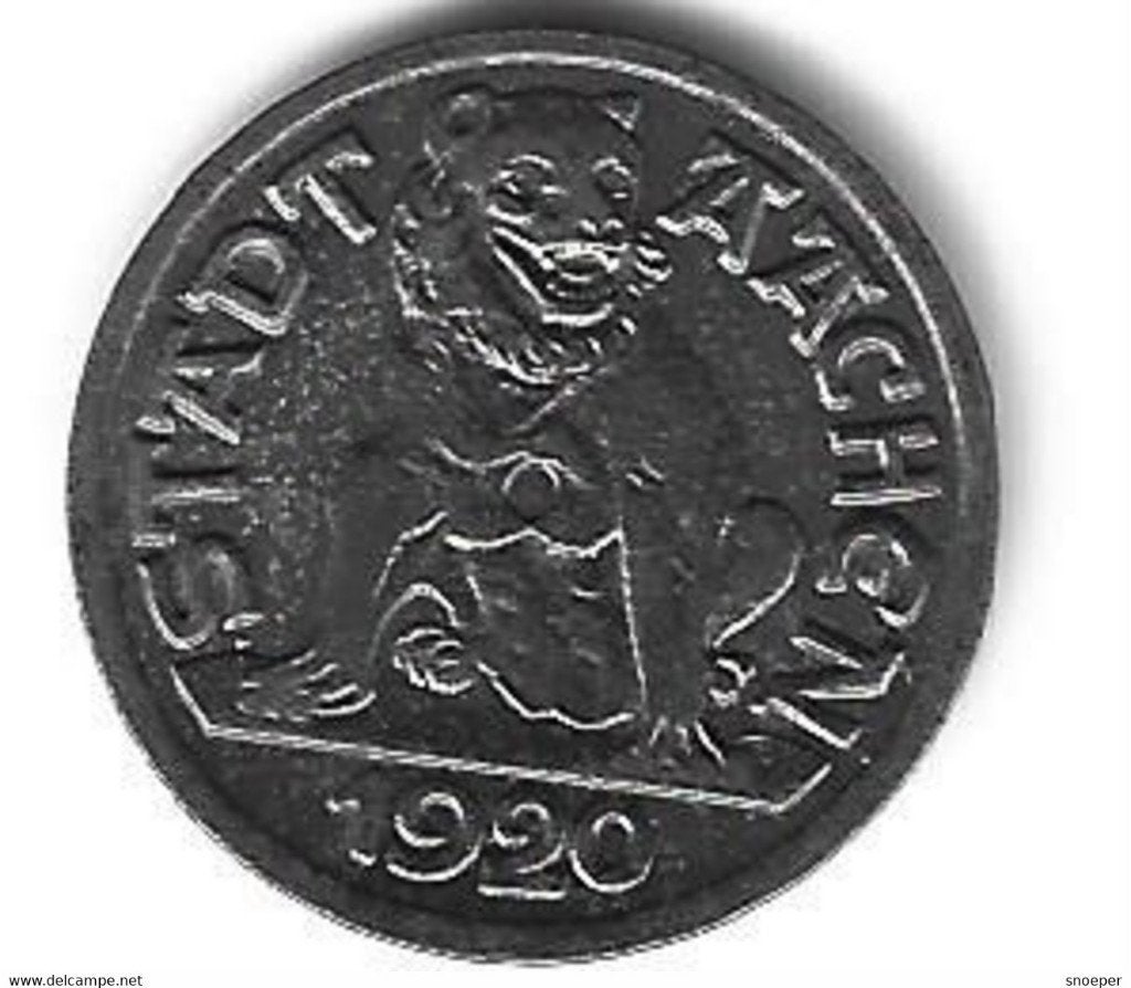 notgeld aachen 10 pfennig 1920 fe 1.1i, Verzenden, Duitsland, Losse munt