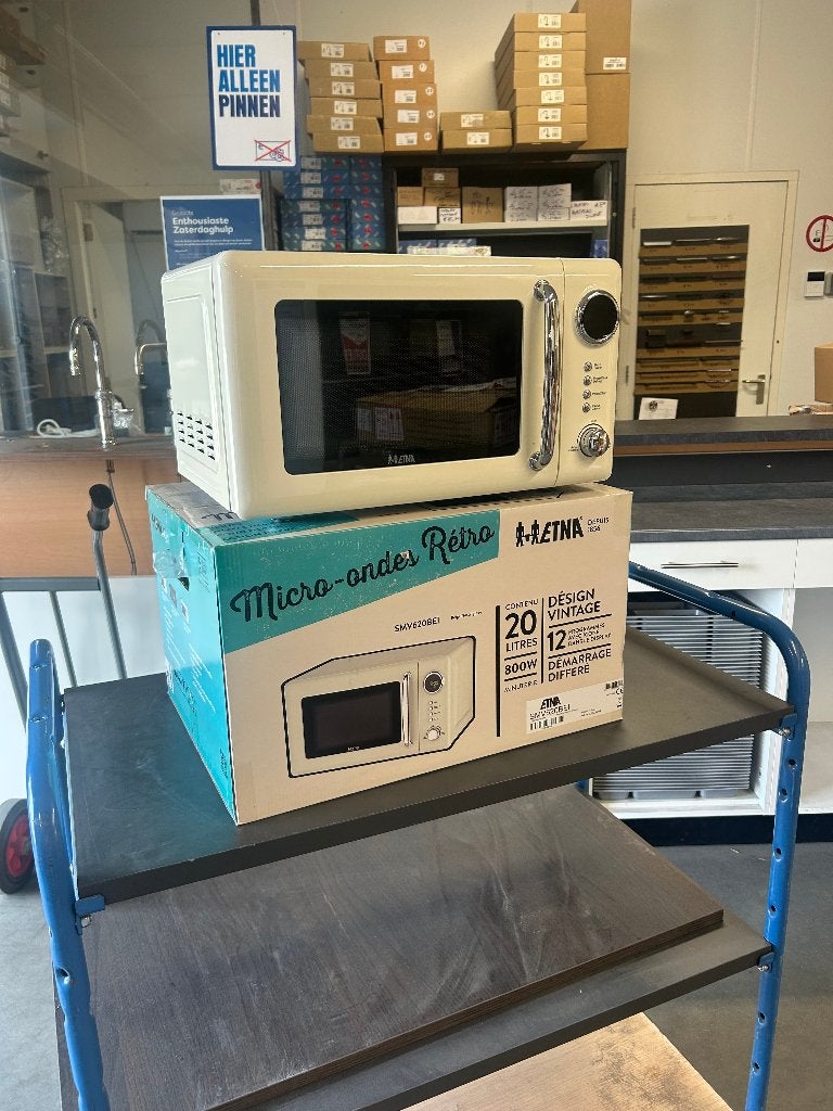 Magnetron Retro ETNA, Witgoed en Apparatuur, Magnetrons, Ophalen, Gebruikt, Magnetron, Draaiplateau