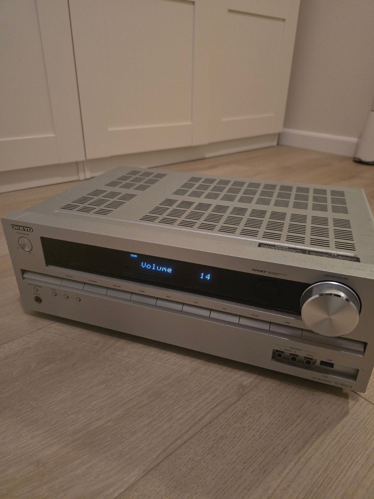 Onkyo TX-SR313 AV Receiver - Zilver, HDMI, 5.1, Ophalen
