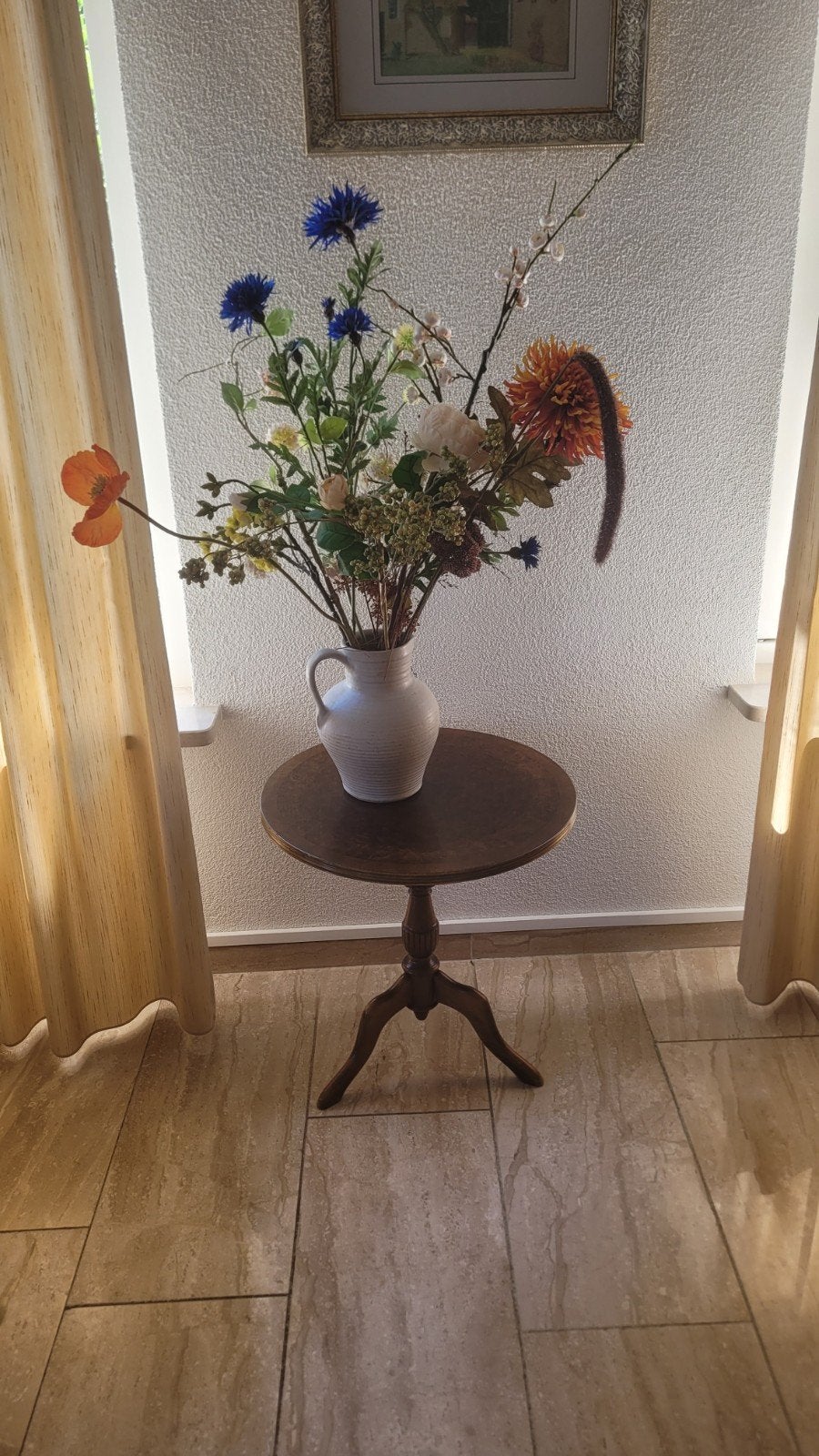 Ronde bijzettafel, doorsnee 49 cm, Huis en Inrichting, Minder dan 55 cm, Gebruikt, Rond, Ophalen of Verzenden