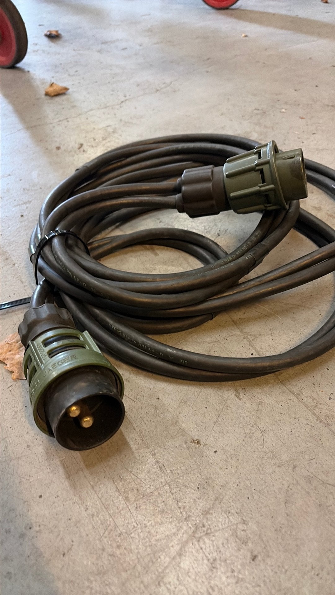 24 v nato startkabel, Ophalen of Verzenden, Zo goed als nieuw, Kabel of Snoer