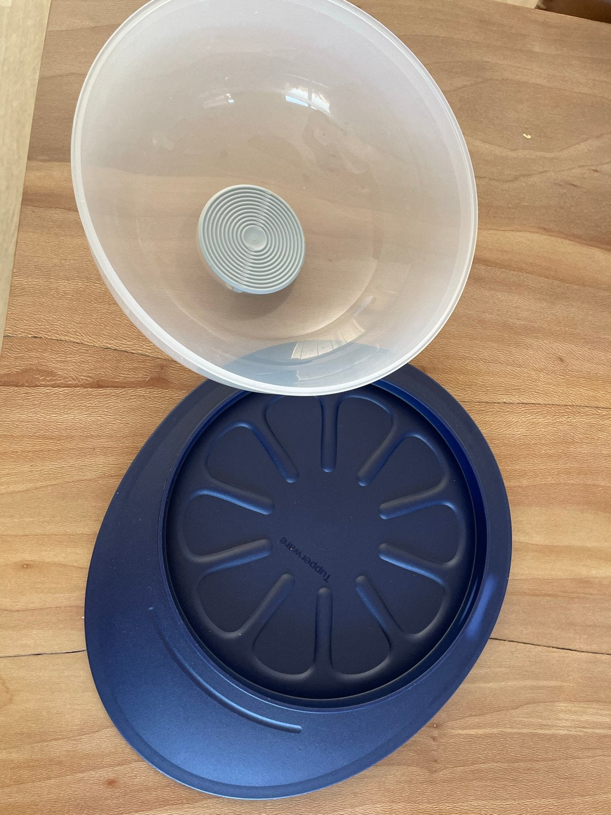 Tupperware kaasstolp, Bewaardoos, Blauw, Ophalen of Verzenden, Zo goed als nieuw