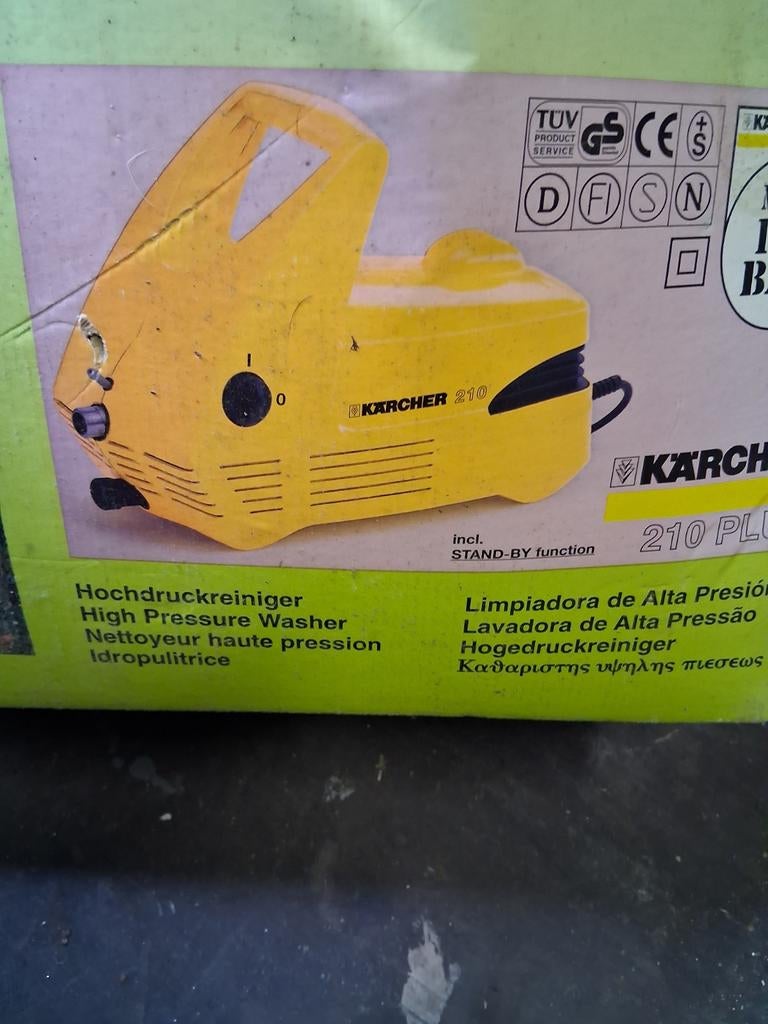 Kärcher nieuwe 210 Plus Hogedrukreiniger -, Tuin en Terras, Hogedrukreinigers, Ophalen, Met autostop en -start, Kärcher, Nieuw