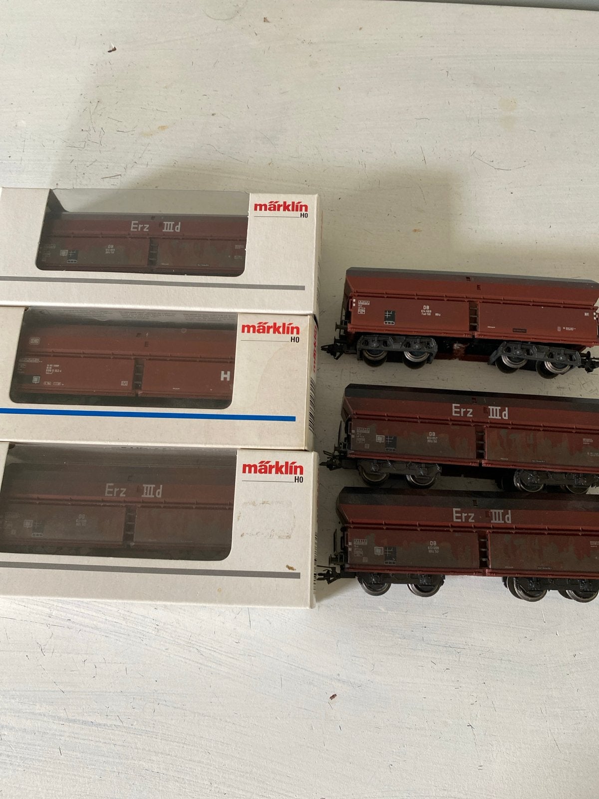 Märklin H0 Ertswagen 6 stuksDB, Wisselstroom, Gebruikt, Wagon, Ophalen of Verzenden