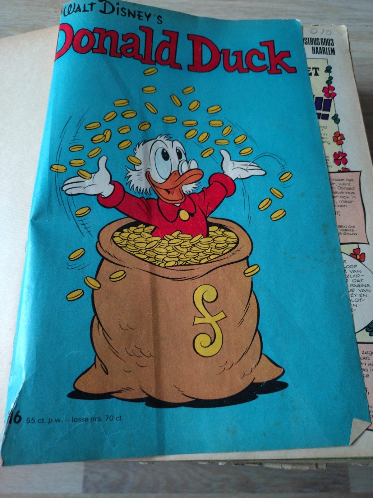 Donald Duck ingebonden jaargang 1973, nrs. 16 t/m 52, Complete serie of reeks, Ophalen of Verzenden, Gelezen