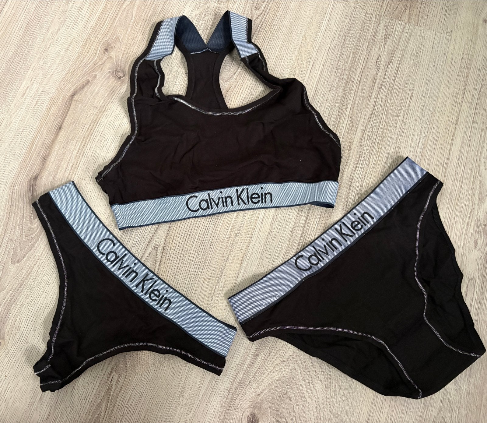 Calvin Klein Lingerie Set - Zwart en Wit, Ophalen, Meerkleurig, Setje