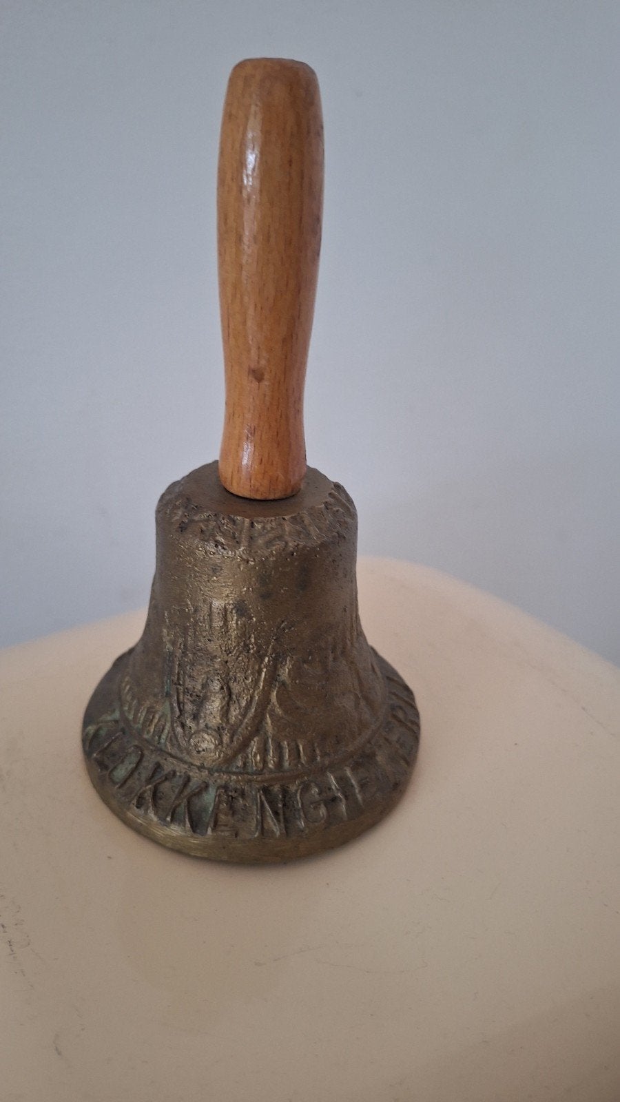 Klokkengieterij Heiligerlee bel koperen tafelbel, Antiek en Kunst, Ophalen, Koper