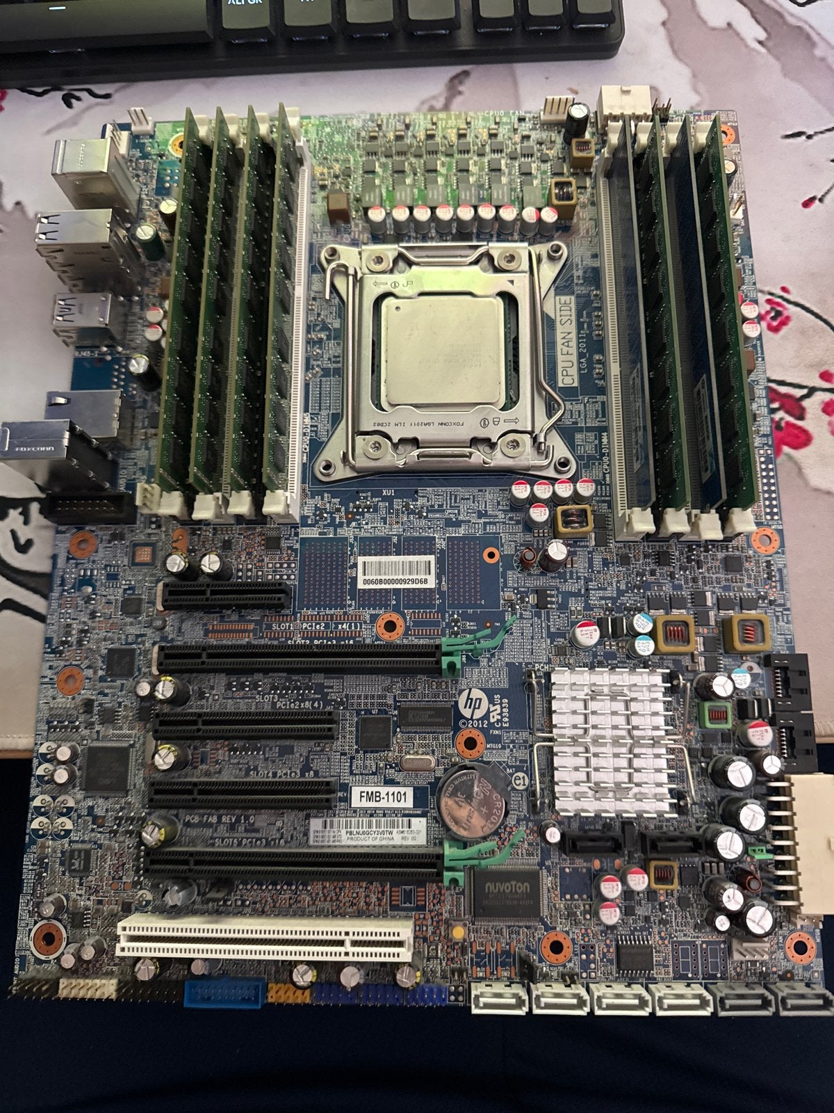 HP Workstation Moederbord met Intel Xeon E5-1620 en 44GB DDR, Computers en Software, Ophalen of Verzenden, Gebruikt, Intel, DDR3